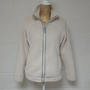 Royal Robbins fleece, pockets, taped zipper, storm flap, breathable mesh, jacket